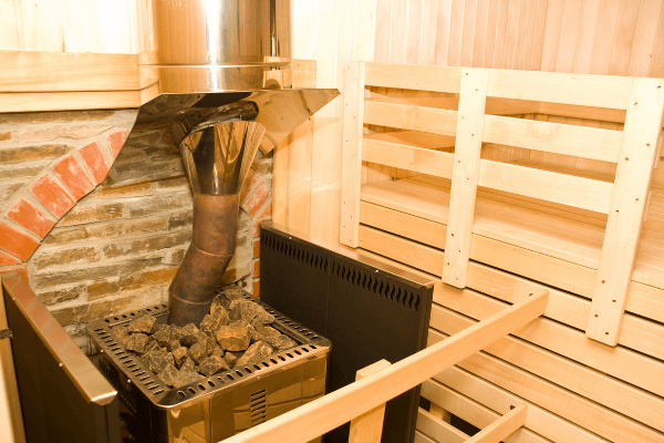 rocket stove sauna